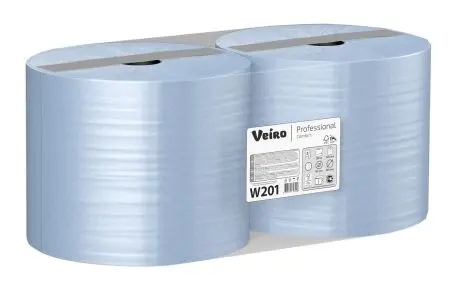 VEIRO: Полотенца протирочные 2сл 350м/24см Comfort синие