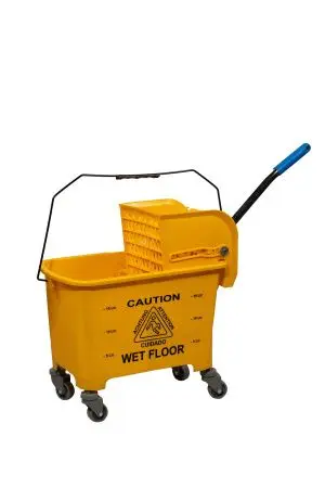 Вик: Тележка 1х20 пластик с отжимом желтая MRY