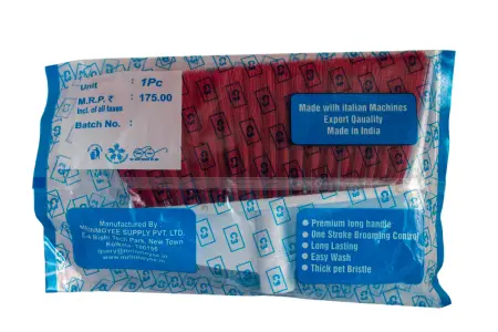 Вик: Метла с рукояткой 142 см д22см красная MRY