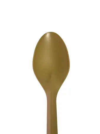 Одноразовая продукция: Ложка столовая 170мм крахмал (биополимер) цвет Крафт /пач.=50 шт.