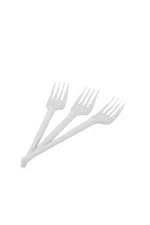 Одноразовая продукция: Вилка столовая 165мм белая /пач.=100 шт.