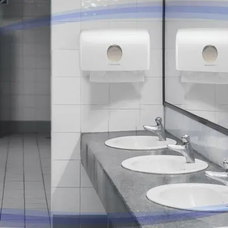 Kimberly-Clark: Диспенсер Аквариус для полотенец в пачках белый