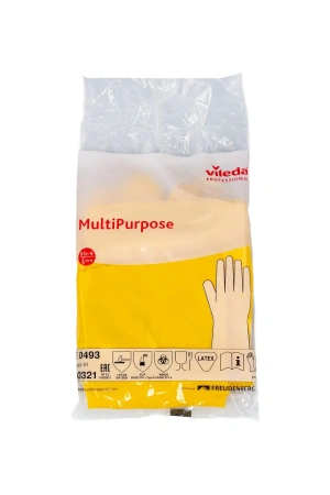 Vileda: Перчатки многоцелевые L желтый резиновые