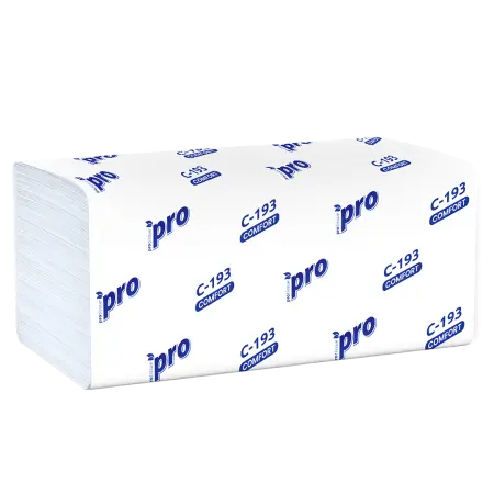 Вик: Полотенца бумажные V 1сл 250л 21х22см 100% целлюлоза 33г белые PROtissue