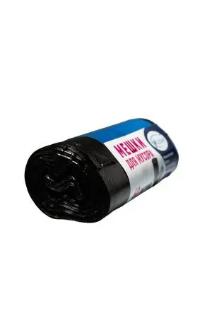 Мешки для мусора: 60л 60х70 ПНД 7мкм VCLEAN черные /рул.=50 шт.