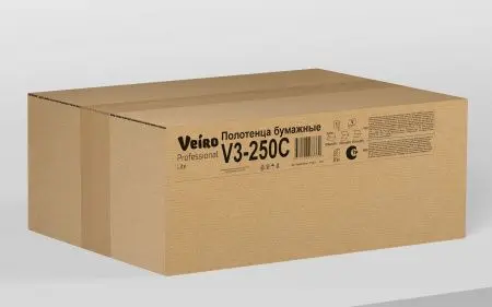 Вик: Полотенца бумажные V 1сл 250л 21х23 белые СЫКТЫВКАР Lite