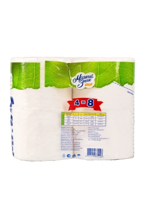 Бумага туалетная: 2сл 40м целлюлоза цвет белый Мягкий Знак Мистер Биг /пач.=4 шт.