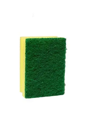 Фото №4 - Губки,скрабы: для посуды Скандик Тек 9.5х7х4.5 зеленый абразив /пач.=10 шт.