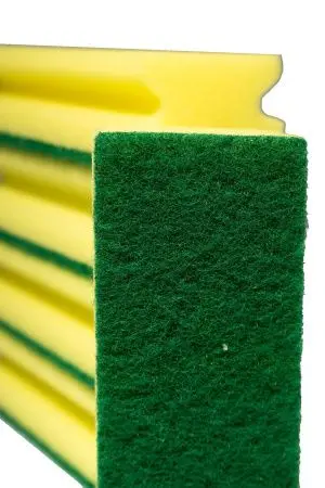 Губки,скрабы: для посуды Скандик Тек 16х7х4.5 зеленый абразив /пач.=5 шт.