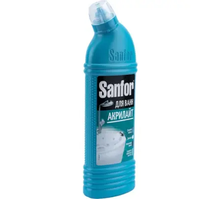 Чистящее средство: САНФОР АКРИЛАЙТ 750г для акрил.и эмал. ванн, душ.кабин