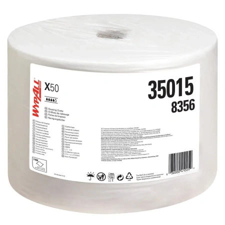 Kimberly-Clark: Салфетки Вайпол Х50 1100л 1сл белые