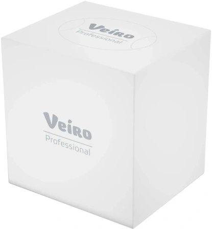VEIRO: Салфетки бумажные 2сл 80л 20х20см Premium косметические белые