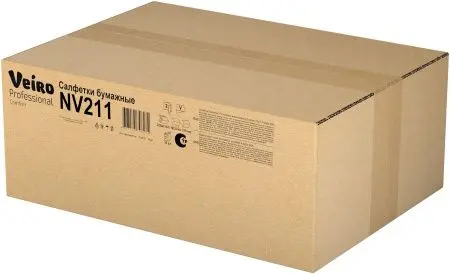 VEIRO: Салфетки бумажные V 2сл 220л 16,2х21,0см белые