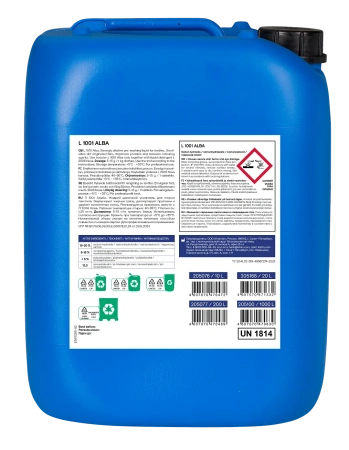 Klinin: L1001 Альба 20л усилитель д/стирки текстиля щелочной