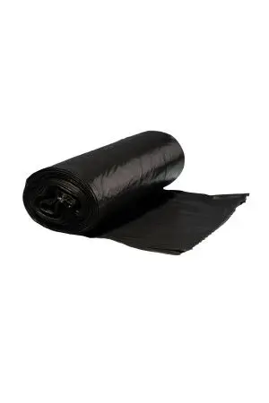 Мешки для мусора: 60л 60х70 ПНД 18мкм особо прочные VCLEAN черные /рул.=20 шт.