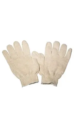 Перчатки: х/б вязаные с ПВХ 4-х ниточные белые