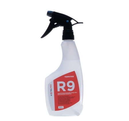 Vortex: R9 BATH 500мл кислотное моющее ср-во для ванной комнаты с триггером