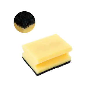 Губки,скрабы: для посуды Скандик Тек 9.5х7х4.5 черный абразив /пач.=10 шт.