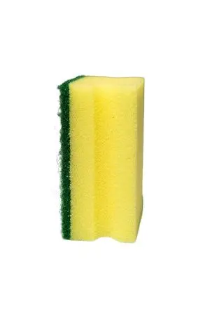 Губки,скрабы: для посуды Скандик Тек 9.5х7х4.5 зеленый абразив /пач.=10 шт.