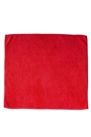 ХозСалфетки: универсал 38х38 300г/м2 микрофибра без упаковки красная