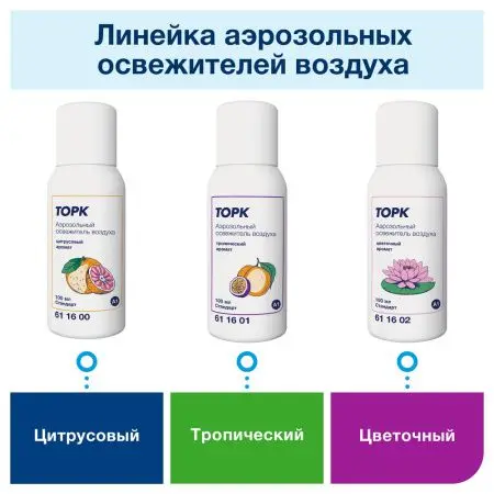 ТОРК: Освежитель воздуха A1 100мл аэрозольный цитрус