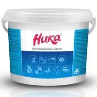 Дезсредства: НИКА Салфетки сухие (нетканый материал) 160шт в герметичной таре ведро